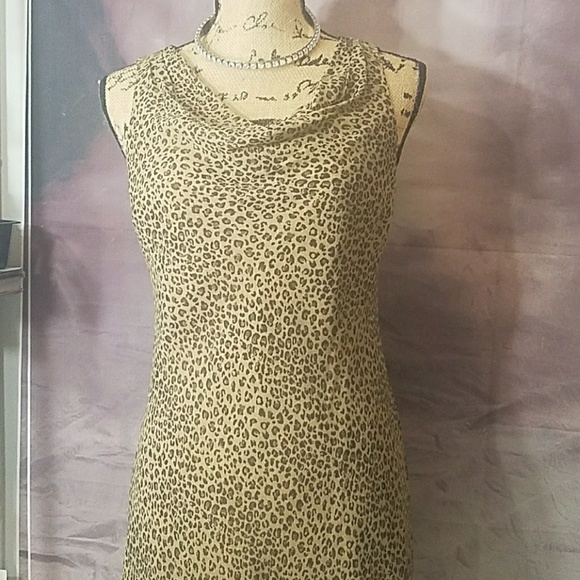 Ann Taylor Dresses & Skirts - Ann Taylor Silk Sleeveless Animal Print Dress